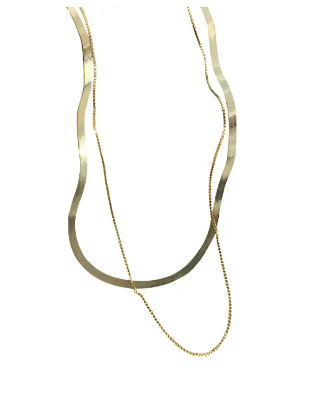 Collar de Cadena de Serpiente de Doble Capa-Sasha´s Jewelry
