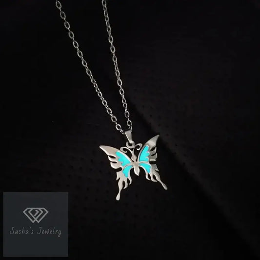 Collar de mariposa resplandeciente-Sasha´s Jewelry
