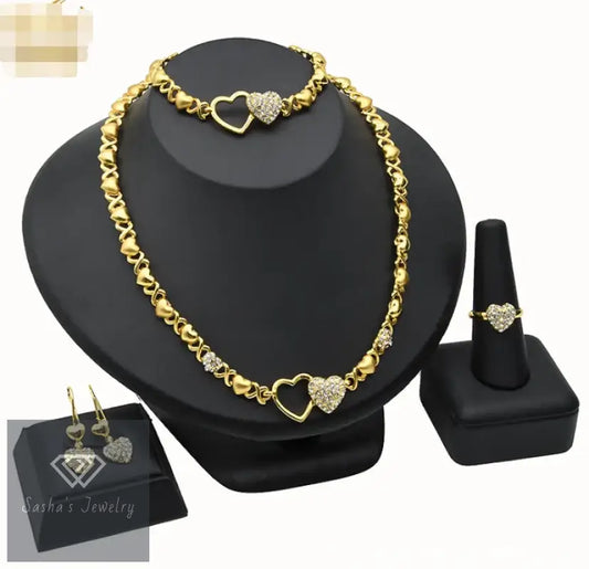 Conjunto de Joyería de Compromiso y Boda en Oro-Sasha´s Jewelry