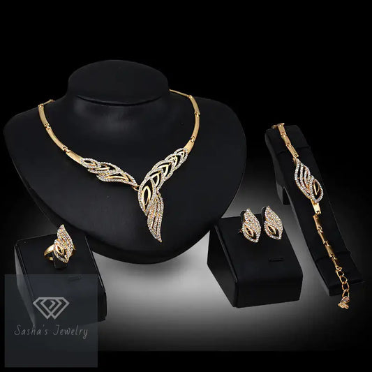 Conjunto de Joyería Nupcial India en Oro-Sasha´s Jewelry